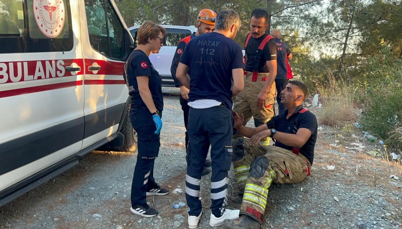 Hatay’da yürek yakan yangın, yürek ısıtan kahramanlık! Hastane teklifini reddetti