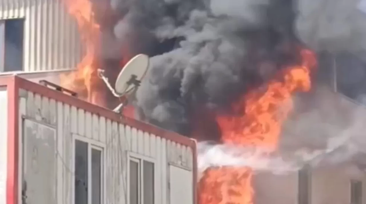 Kereste fabrikasında yangın paniği