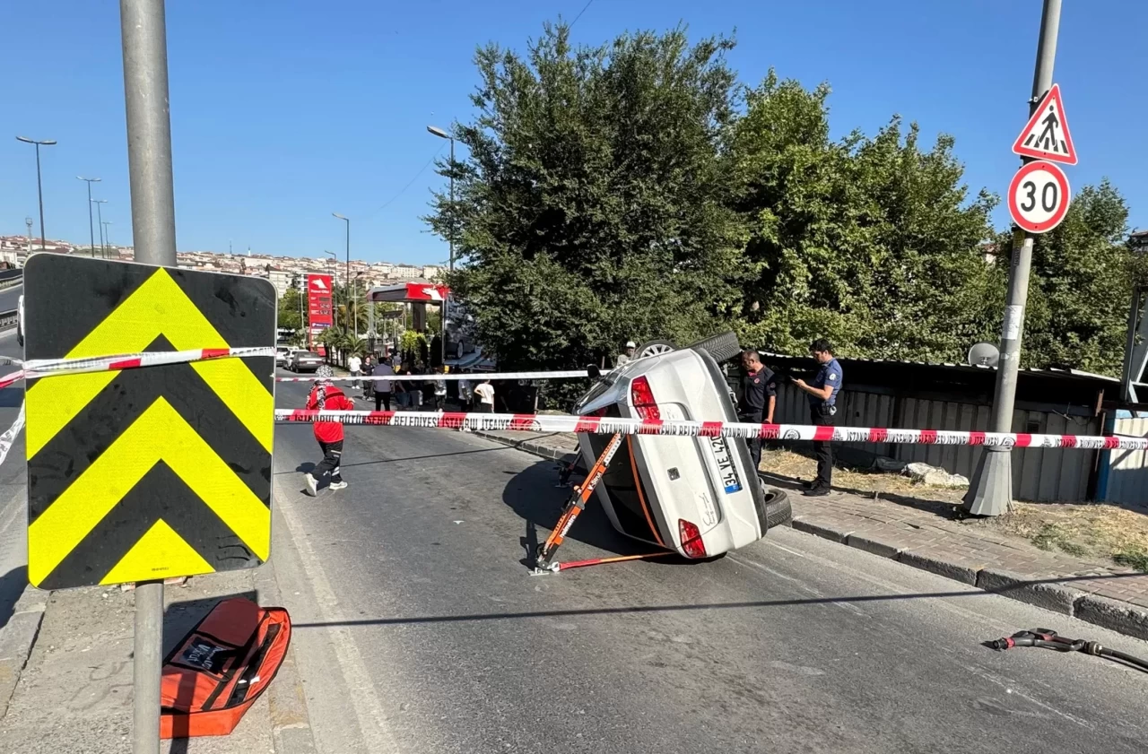 Bahçelievler'de kontrolsüz hız faciası: 1 yaralı!