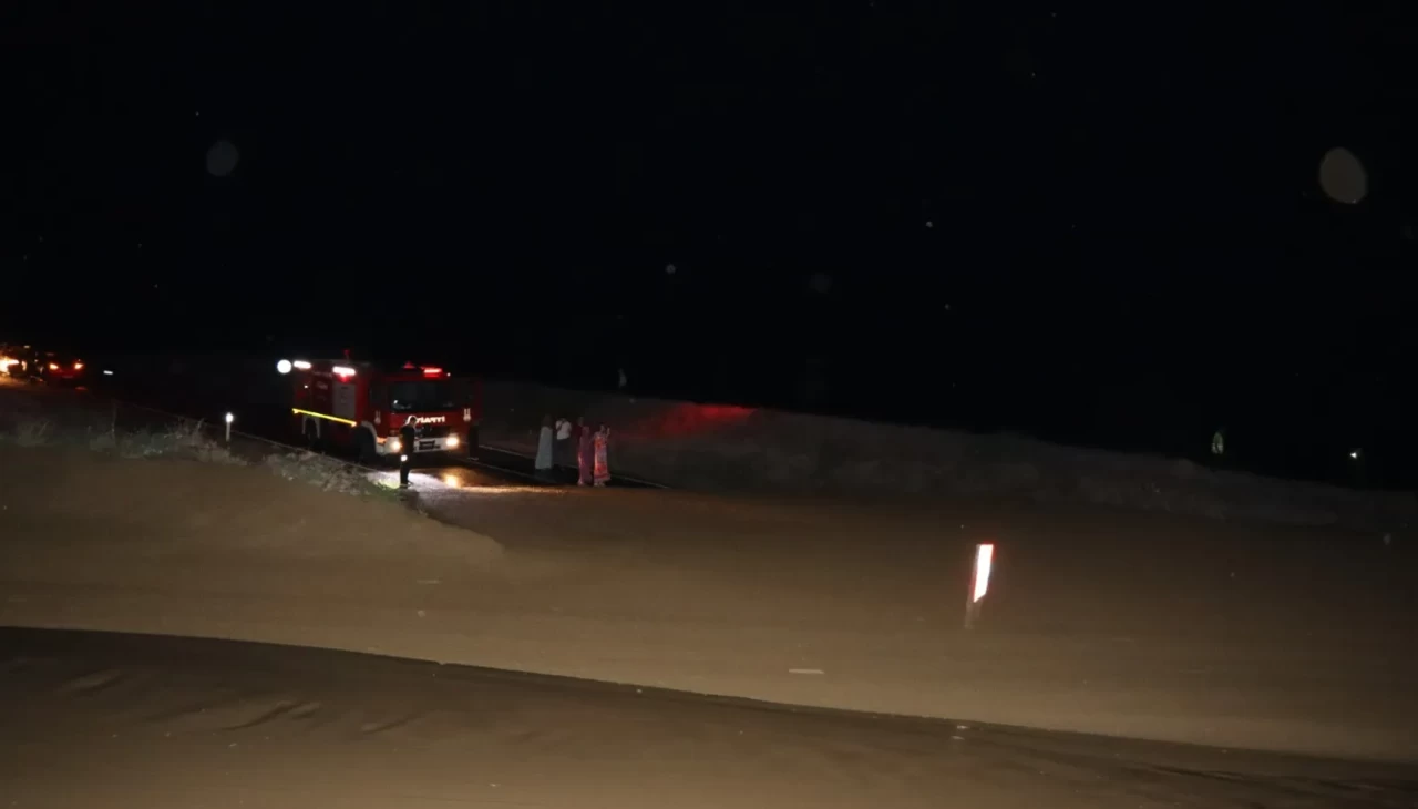 Erzurum'da otomobil sele kapıldı, içindeki kadın 150 metre sürüklendi