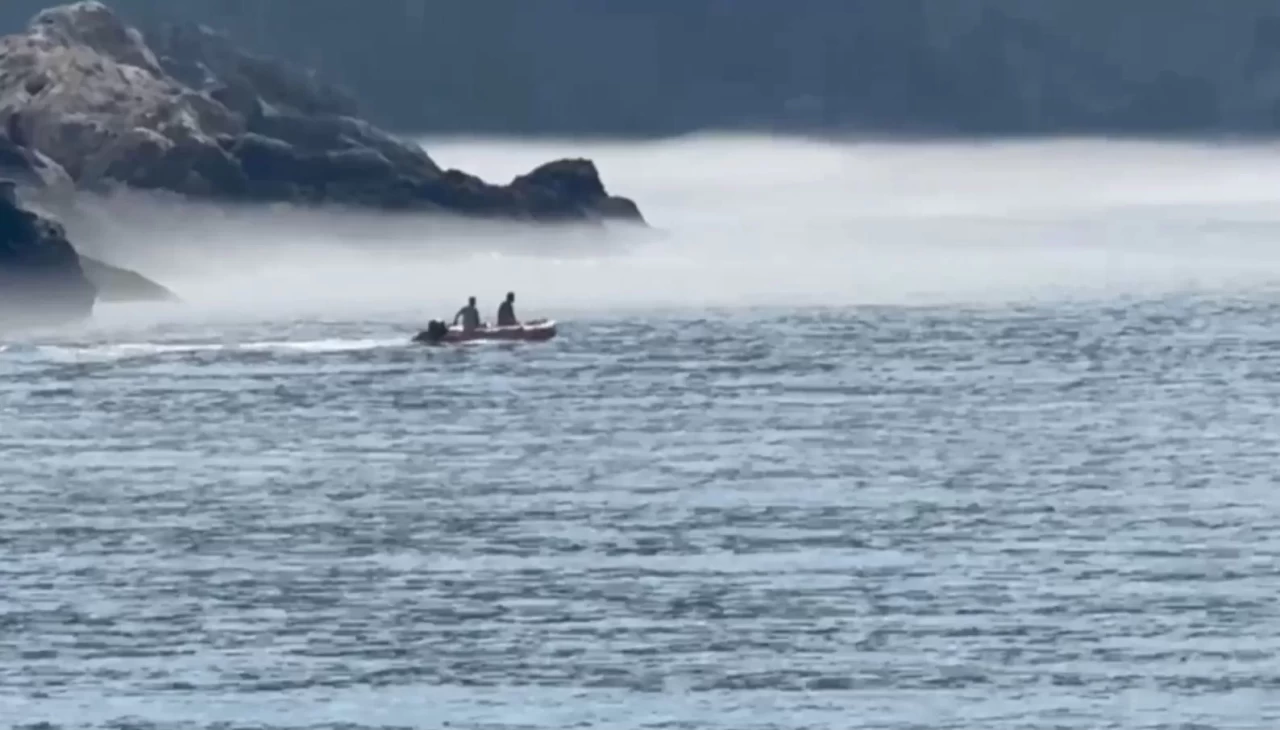 Amasra'da etkili olan sis kartpostallık görüntüler oluşturdu