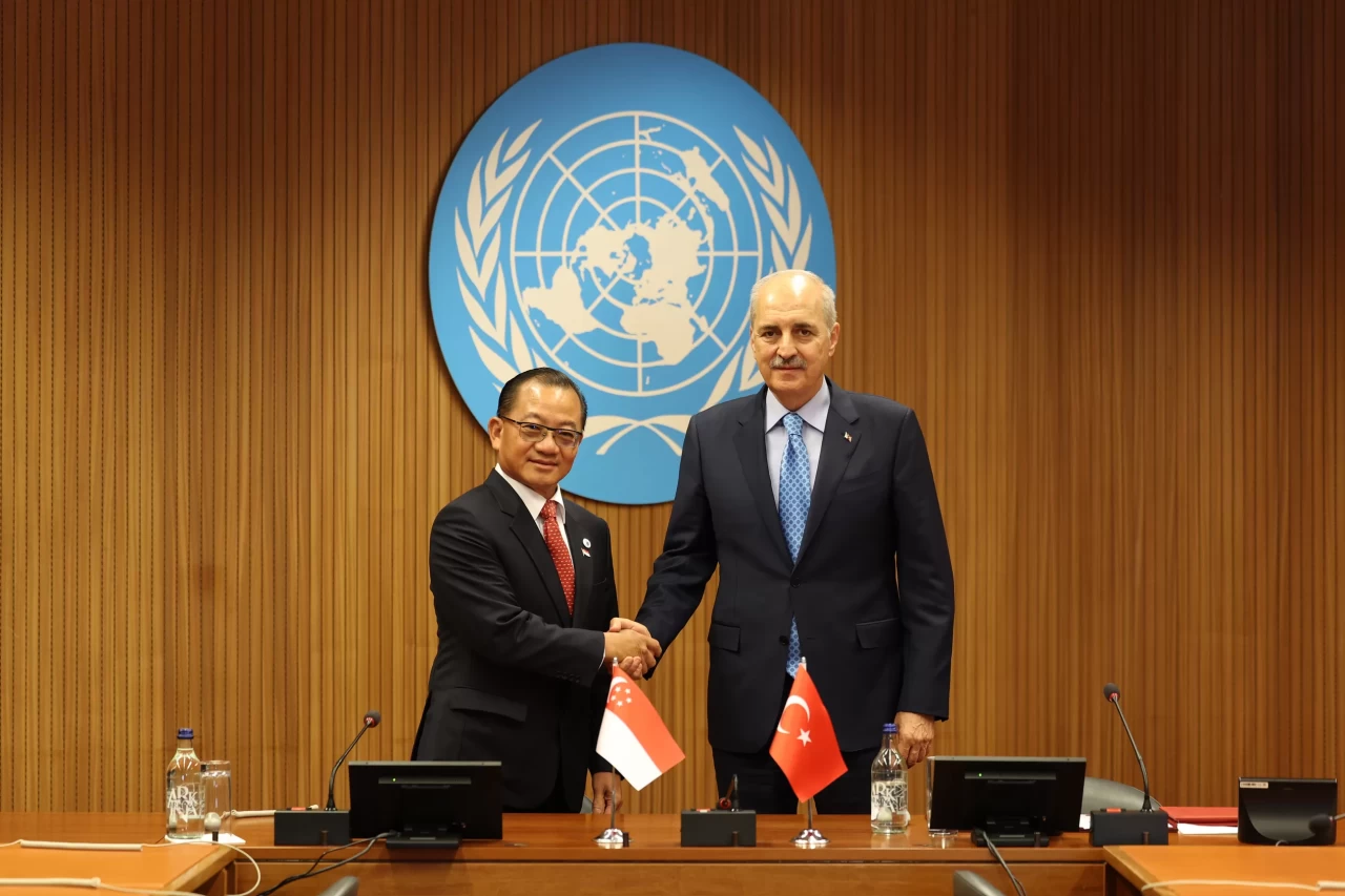 TBMM Başkanı Kurtulmuş Cenevre'de Singapur Parlamentosu Başkanı ile bir araya geldi