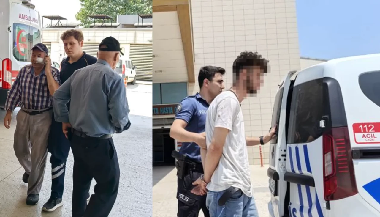 Bursa'da kendisini ıslatmayı reddeden bahçıvanı dövdü!