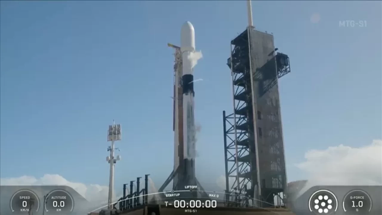 Avrupa'nın yeni nesil meteoroloji uydusu MTG-S1 uzaya başarıyla fırlatıldı