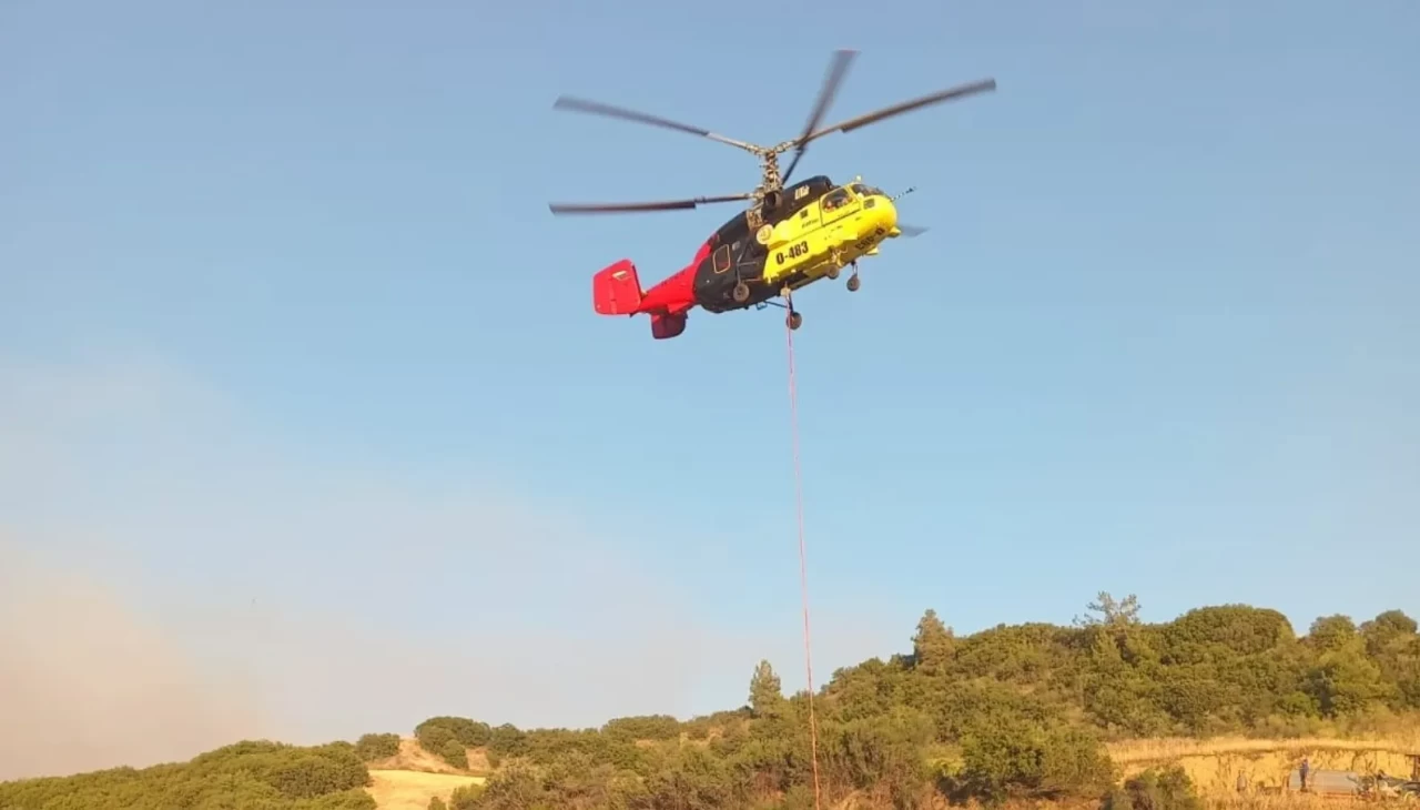 Yangın için su anonsu! Köylü yardıma koştu