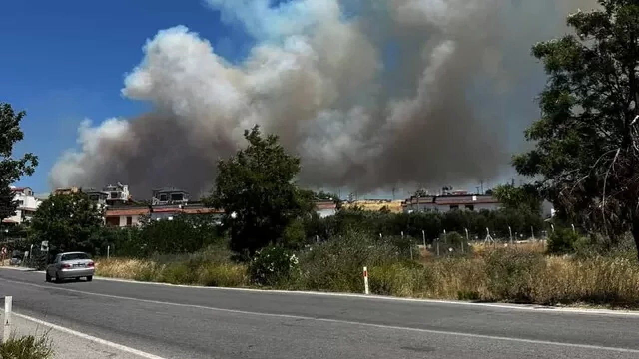 Yangın bu kez Çeşme'de! Yazlıkların olduğu alanda alarm!
