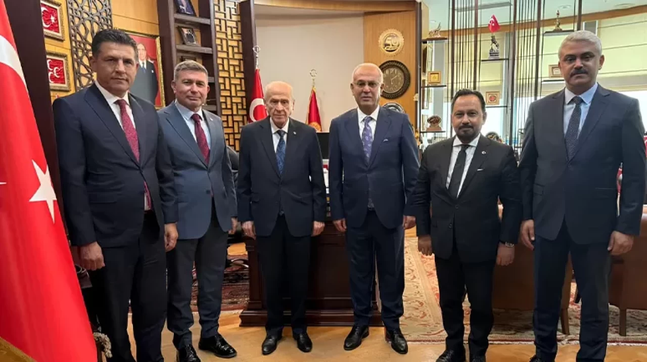 Yusuf Kanlı ve belediye başkanlarından Devlet Bahçeli’ye ziyaret