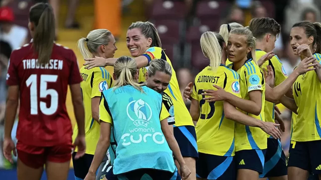 İsveç, UEFA Kadınlar Avrupa Şampiyonası’nda Danimarka'yı tek golle geçti