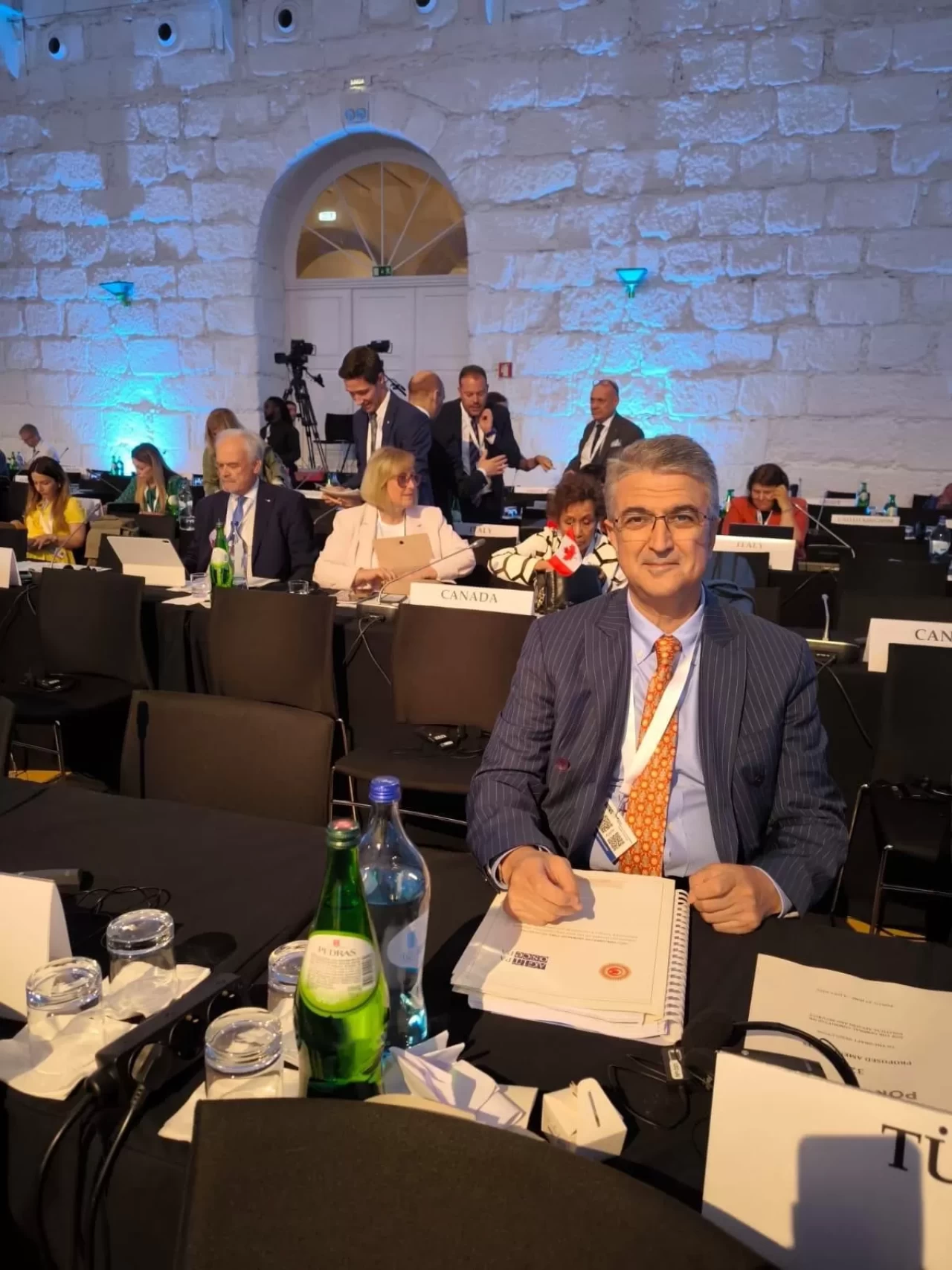 MHP Erzurum Milletvekili Kamil Aydin Porto’da Agitpa Genel Kuruluna seslendi