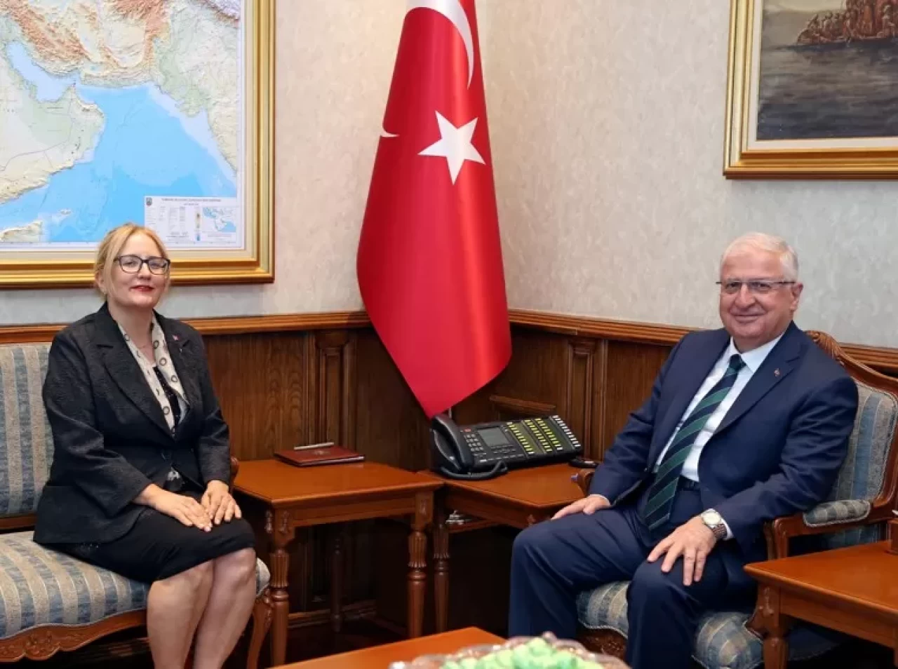 Milli Savunma Bakanı Güler, Lahey Büyükelçisi Yazgan'ı kabul etti