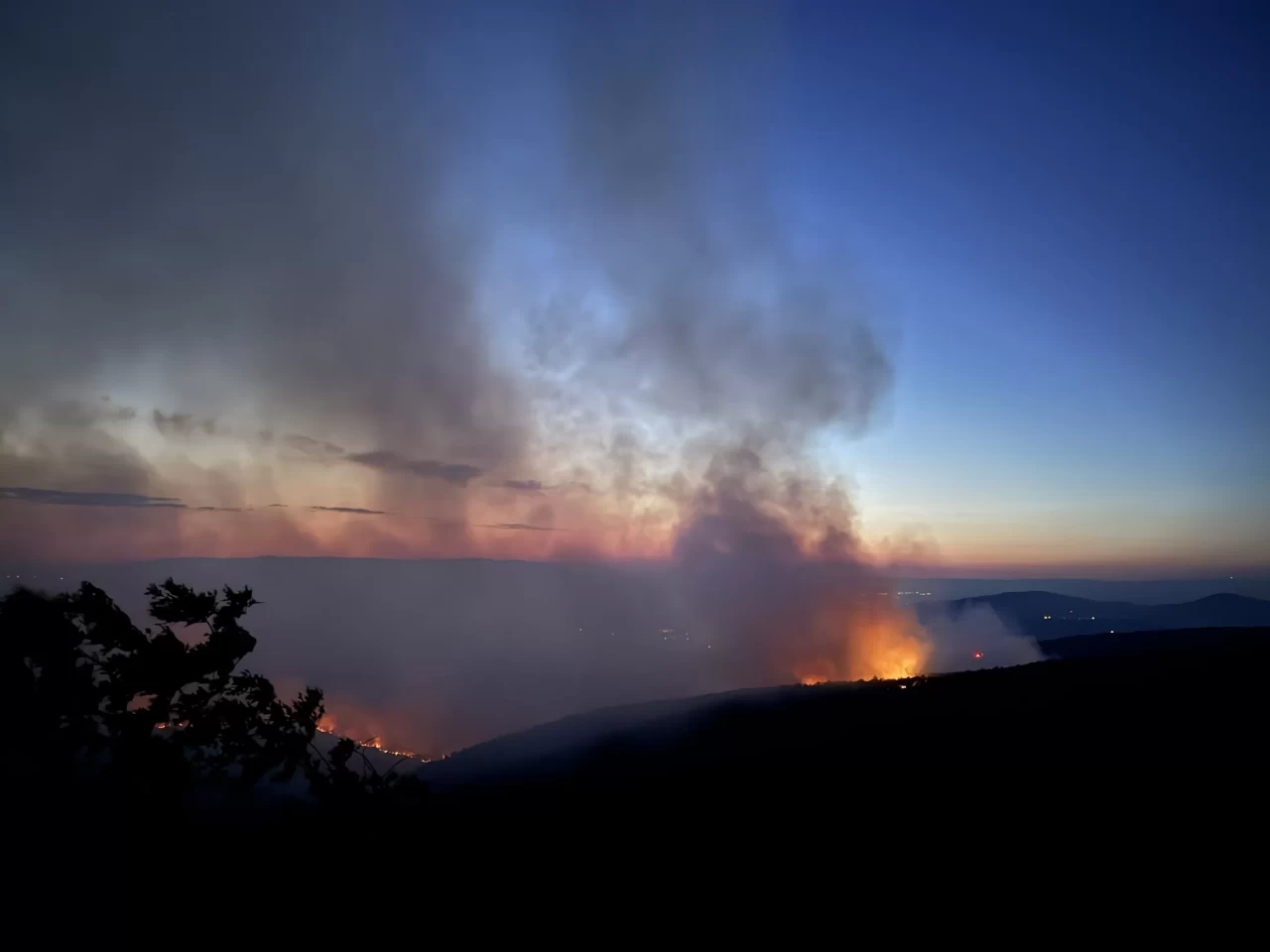 Bilecik'te ormana sıçrayan yangına hava ve karadan müdahale başlatıldı