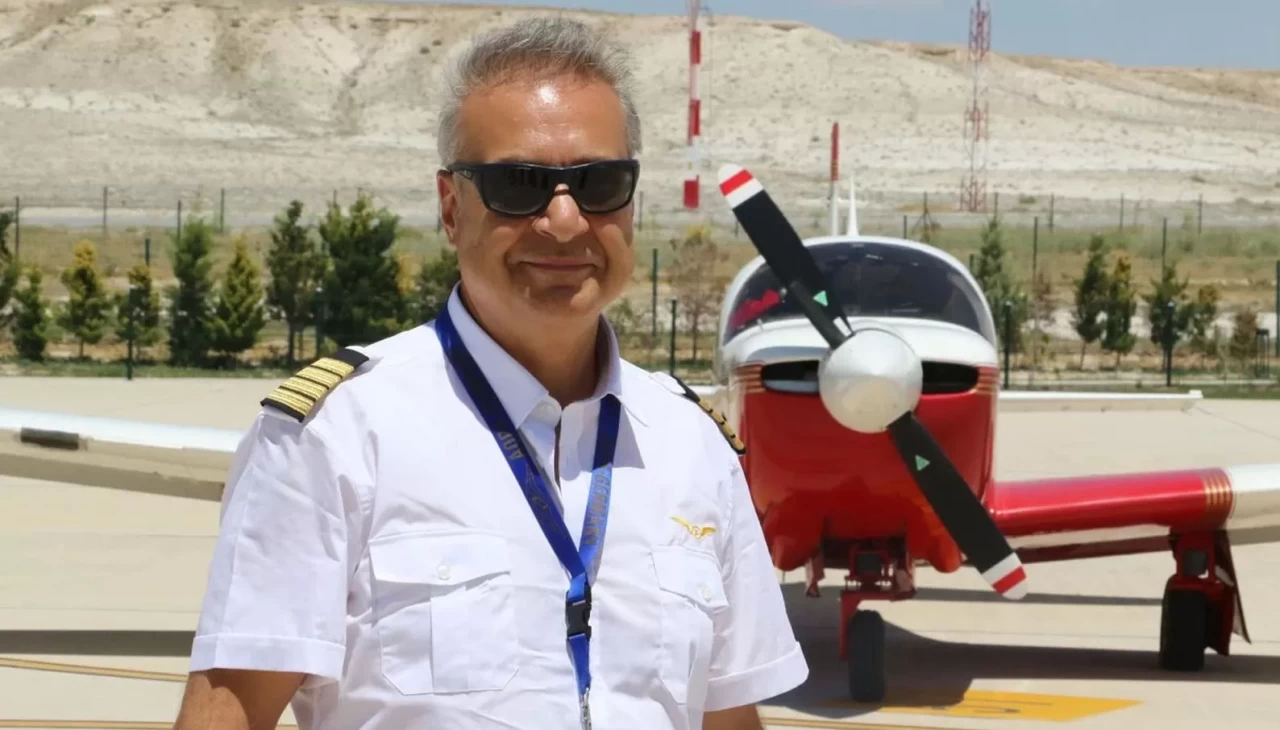 Dünya turuna çıkan pilot tek motorlu uçağı ile Erzurum'da düştü!