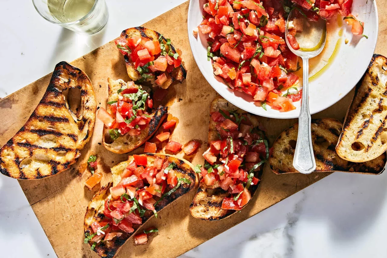 Fesleğen soslu ve mozzarellalı bruschetta tarifi
