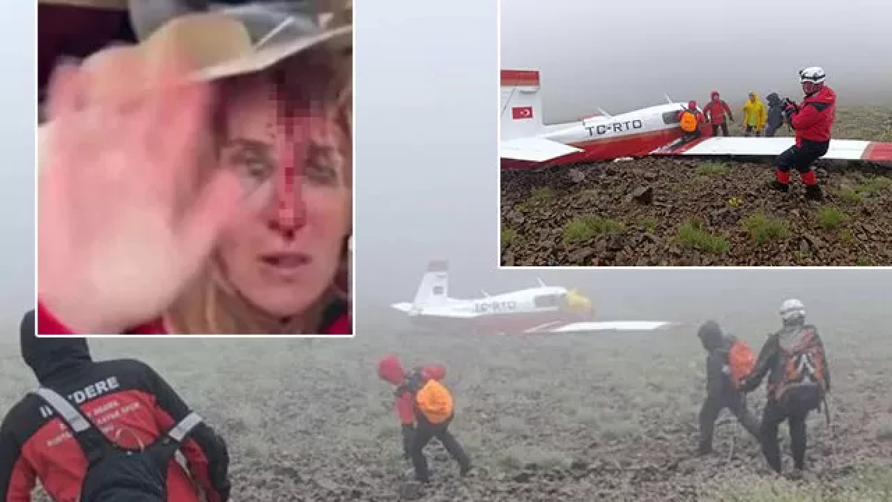 Tek motorlu uçak Kaçkar zirvesine çakıldı, yolcu hayatta kaldı