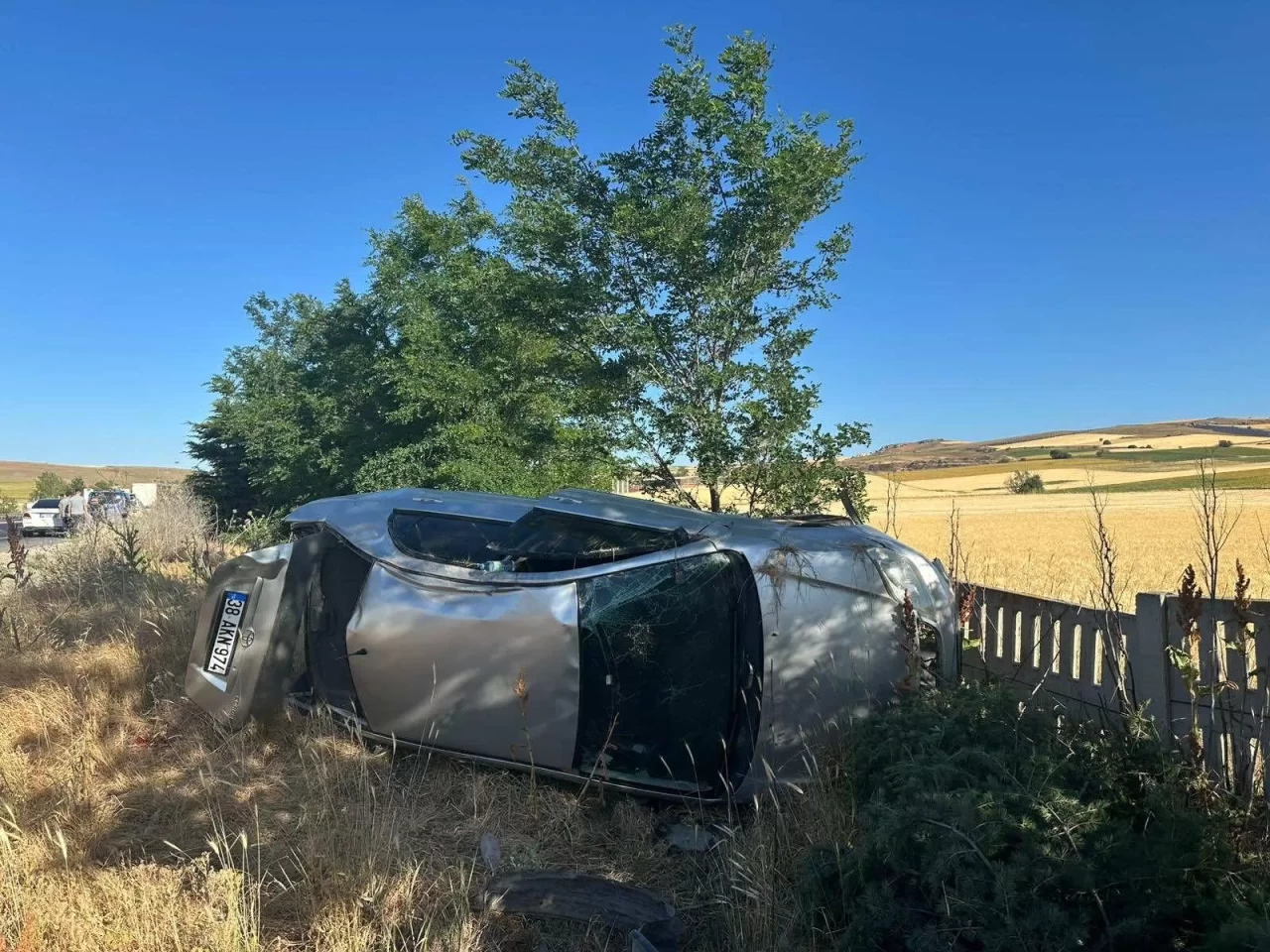 Bilecik'te korkunç kaza: Otomobil devrildi, 5 yaralı