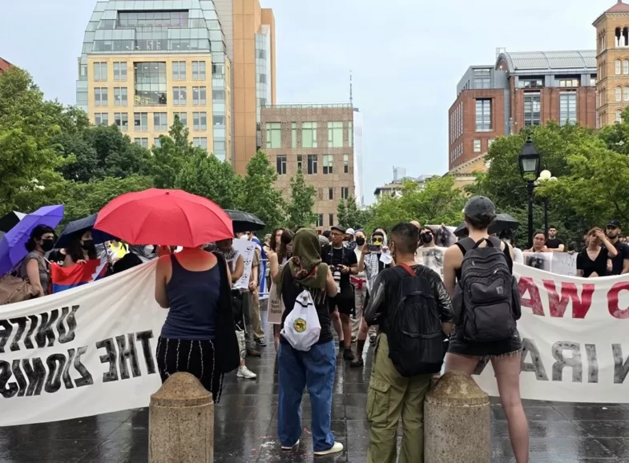 New York’ta Trump ve Netanyahu karşıtı protesto