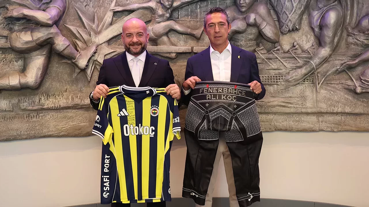 Kırkpınar Ağası Ufuk Özünlü’den Fenerbahçe Başkanı Ali Koç’a anlamlı ziyaret