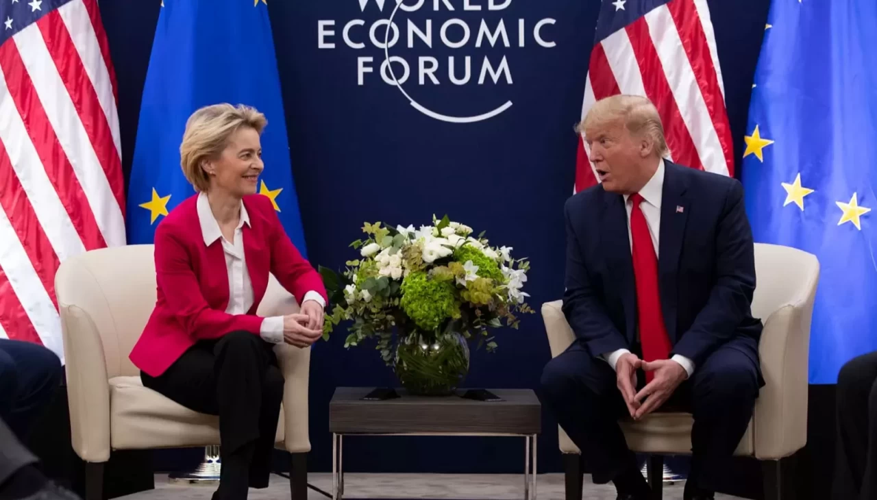 Trump, AB Komisyonu Başkanı Leyen ile İskoçya'da bir araya geldi