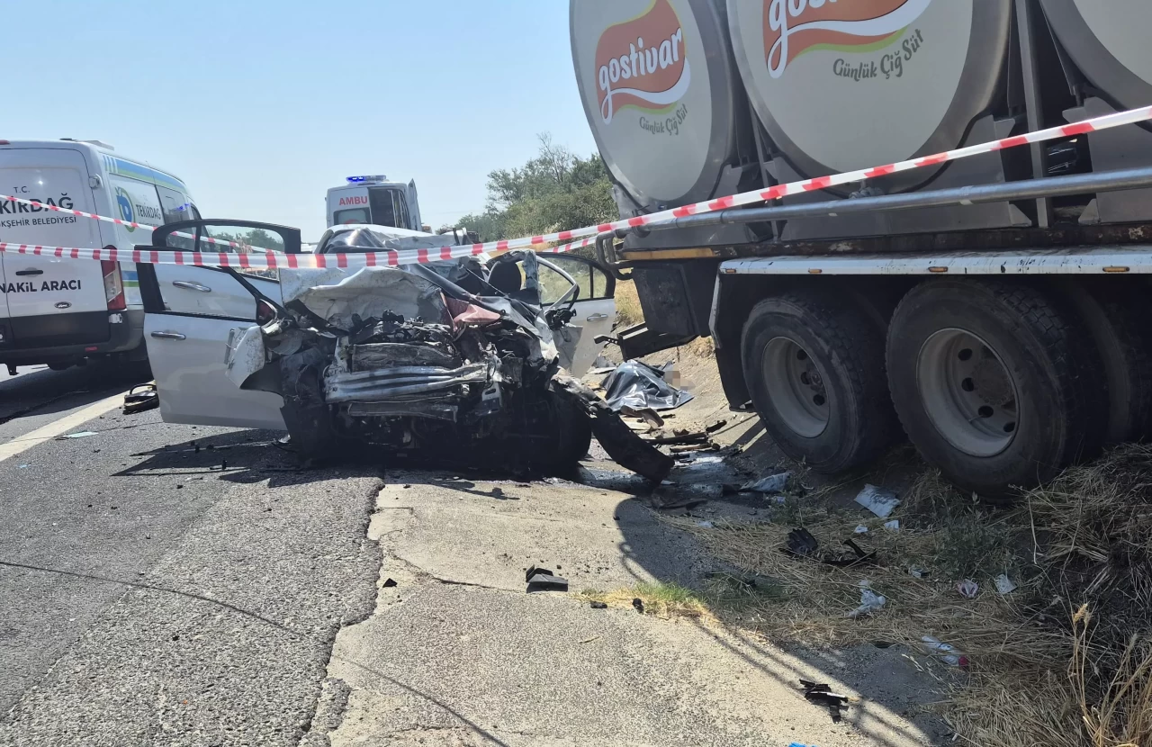 Tekirdağ'da feci kaza: 4 kişi yaşamını yitirdi