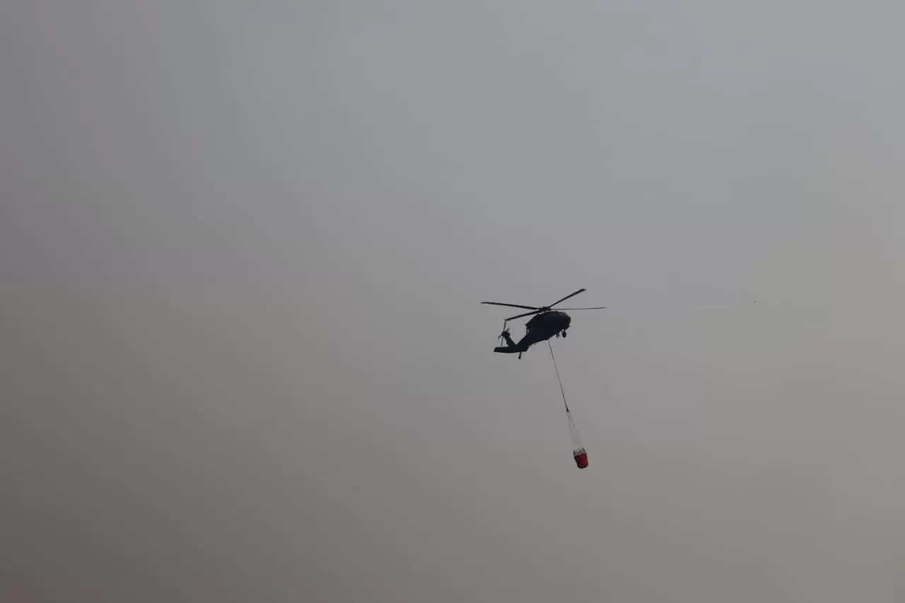 Arnavutluk'taki orman yangınlara müdahale devam ediyor