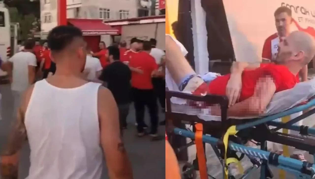 Samsunspor taraftarlarının mola verdiği restoranda silahlı kavga