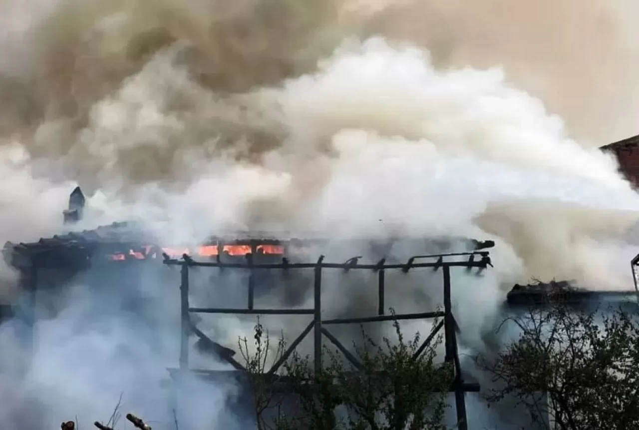 Kütahya Emet'te korkutan yangın