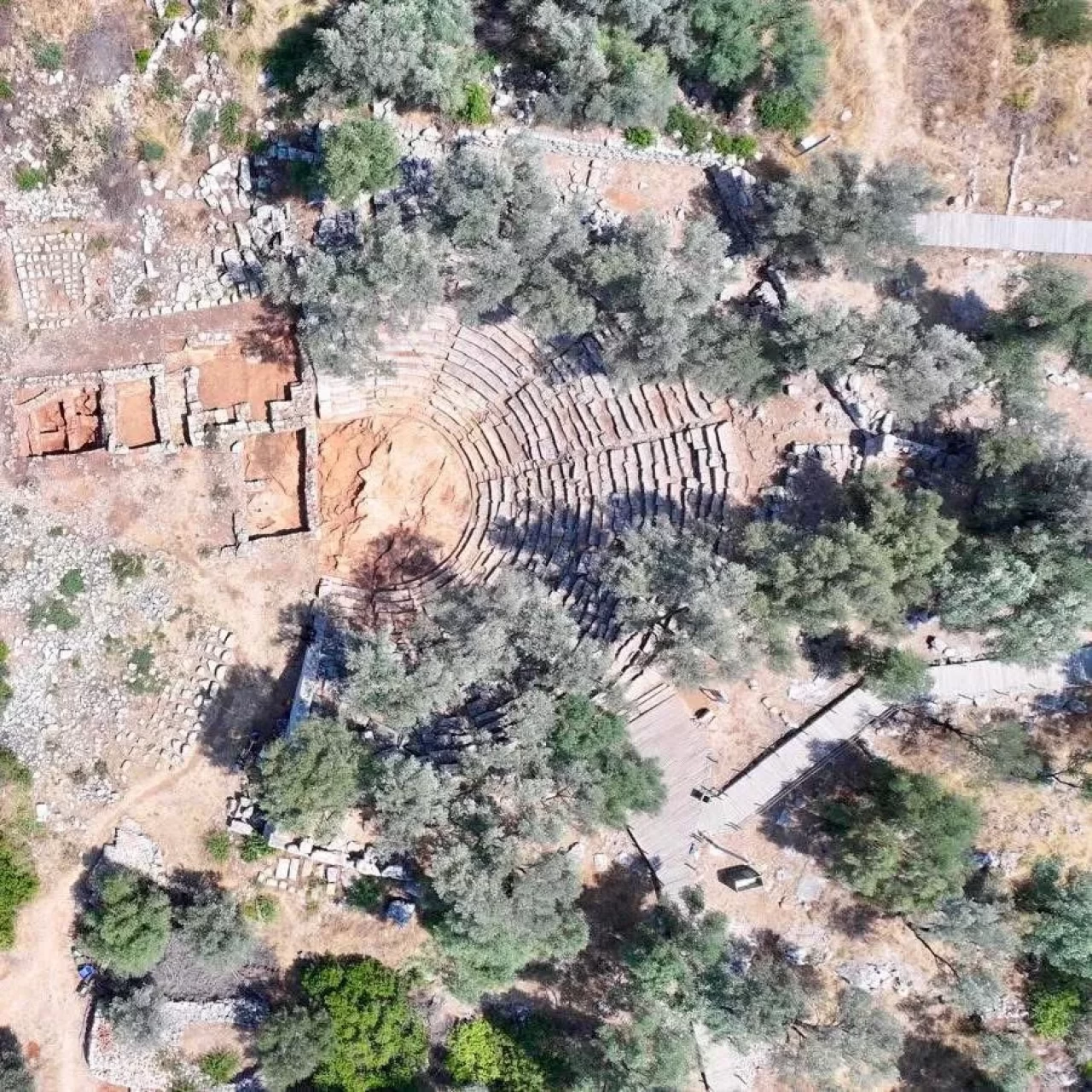 Marmaris'teki Kedreai Antik Kenti'nde kazı çalışmaları sürüyor