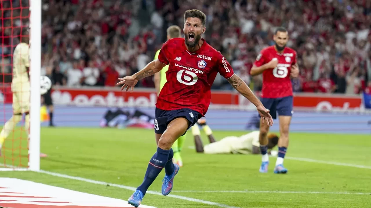 Giroud uzatmalarda sahne aldı, Lille Monaco’yu devirdi