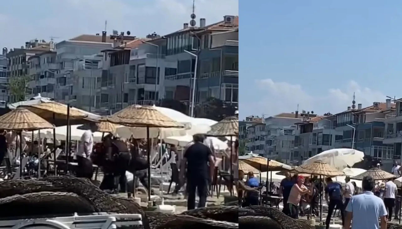 Şezlong ücreti tartışması yumruklu kavgaya dönüştü