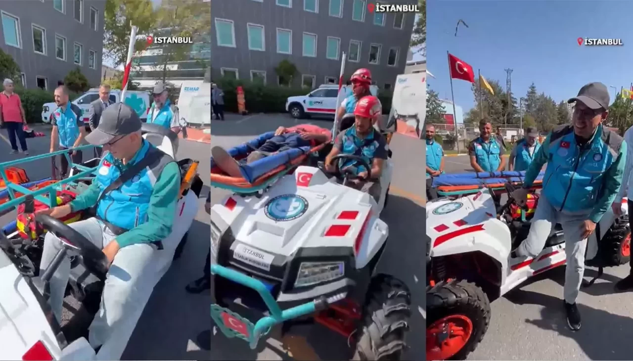 Bakan Memişoğlu, ATV ambulansı test etti