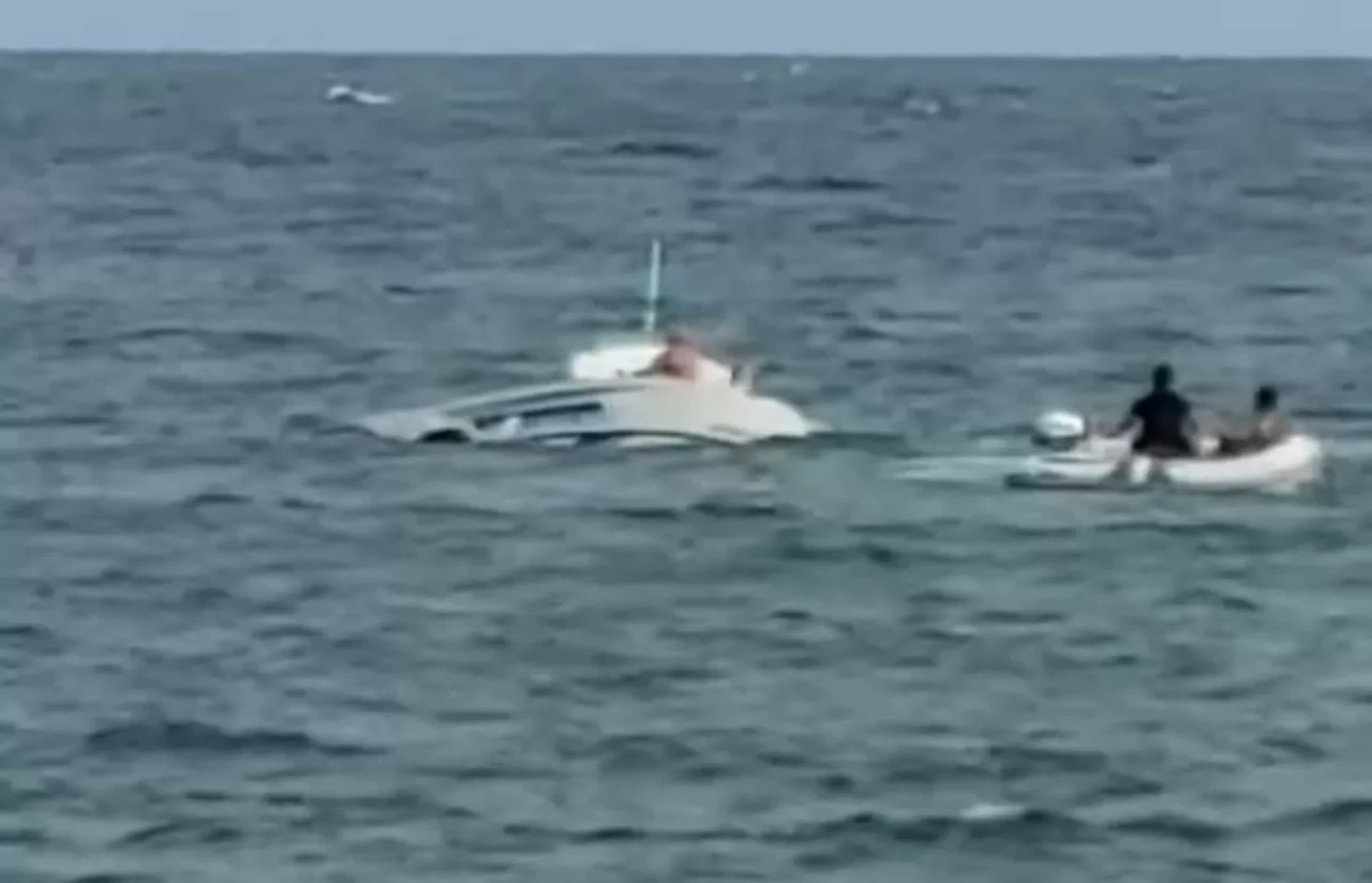 Tekneleri alabora olan 6 kişi kurtarıldı