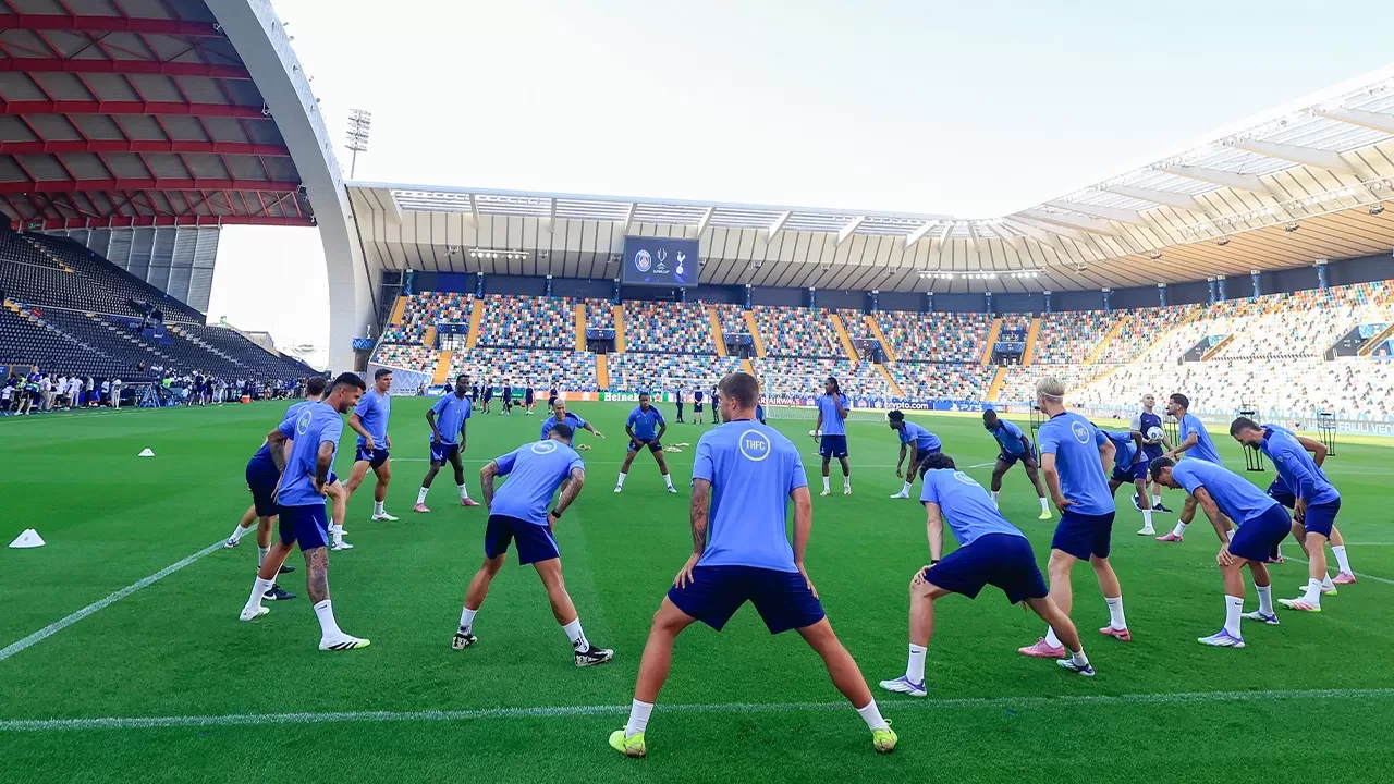 Tottenham, UEFA Süper Kupa maçı öncesi Udine’de hazırlıklarını sürdürdü