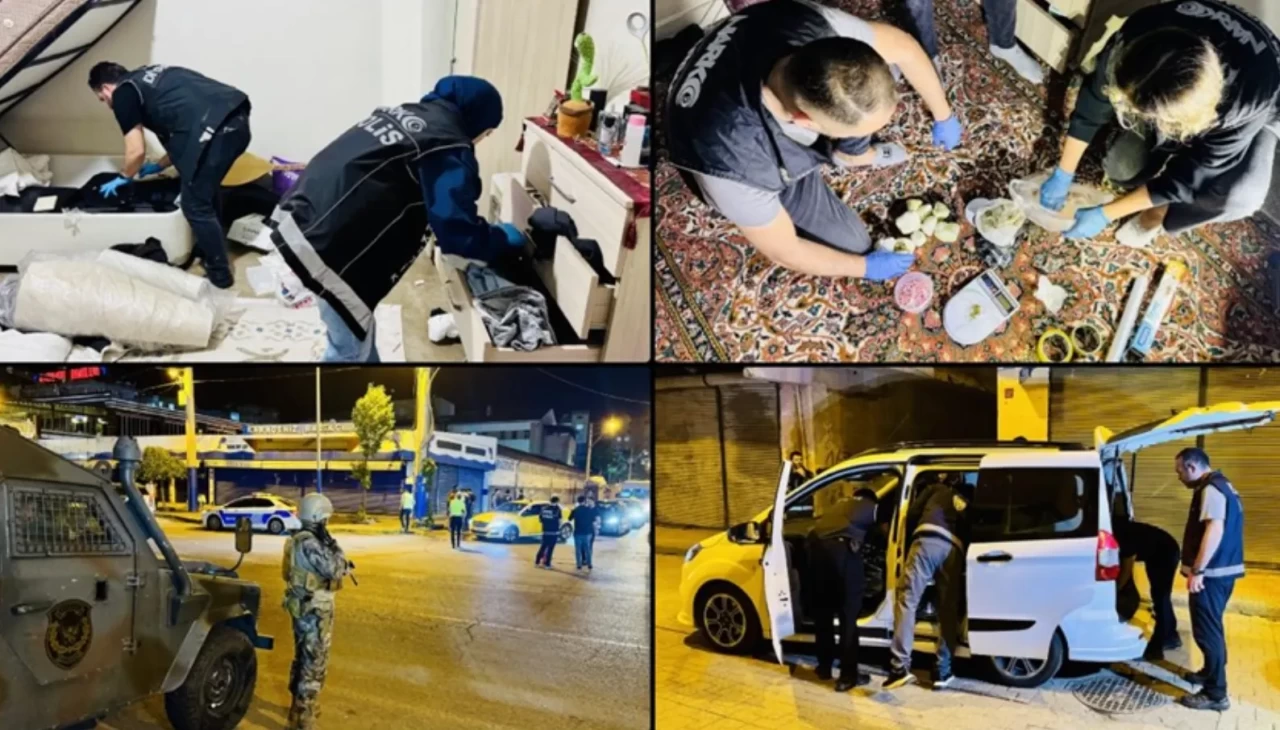 Diyarbakır'da uyuşturucu satıcılarına yönelik "Narko Hançer" uygulaması yapıldı