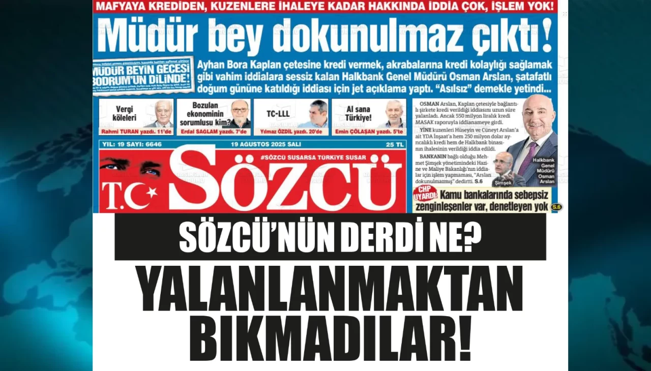 Sözcü gazetesi Halkbank'a taktı! Banka yalanlamaktan bıktı