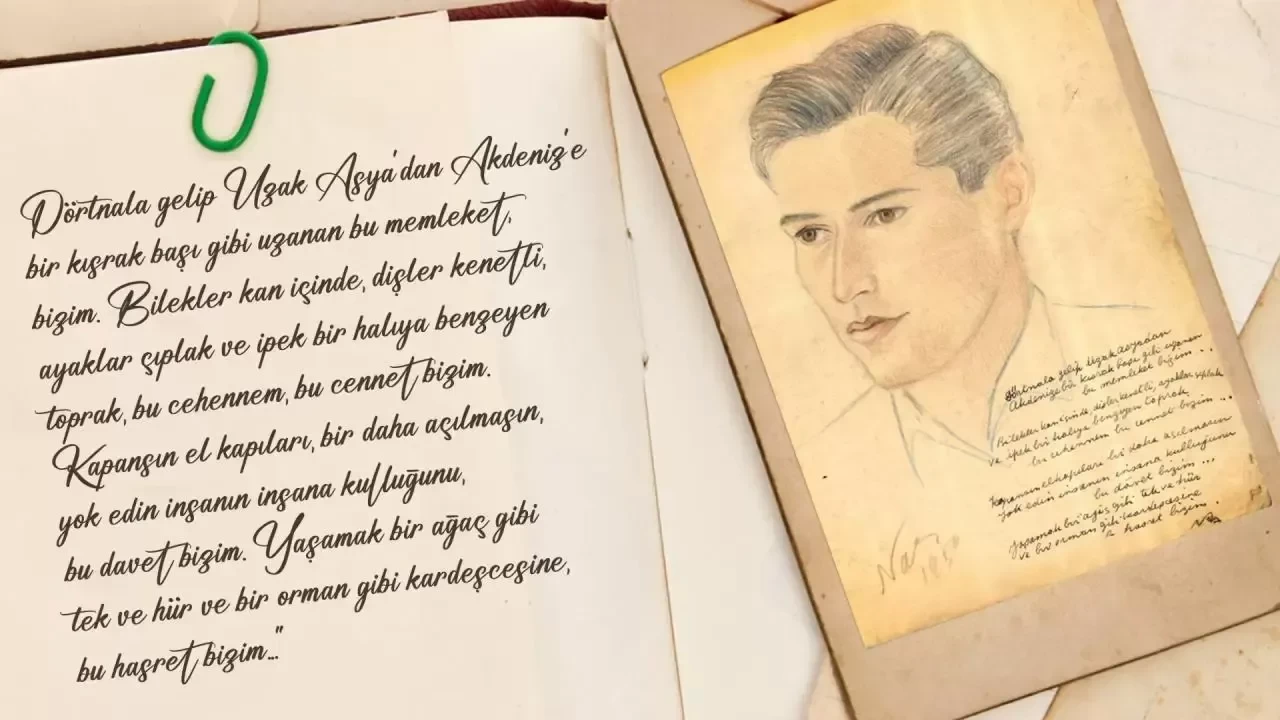 MİT Nazım Hikmet'e ait olduğu değerlendirilen arşiv belgesini paylaştı