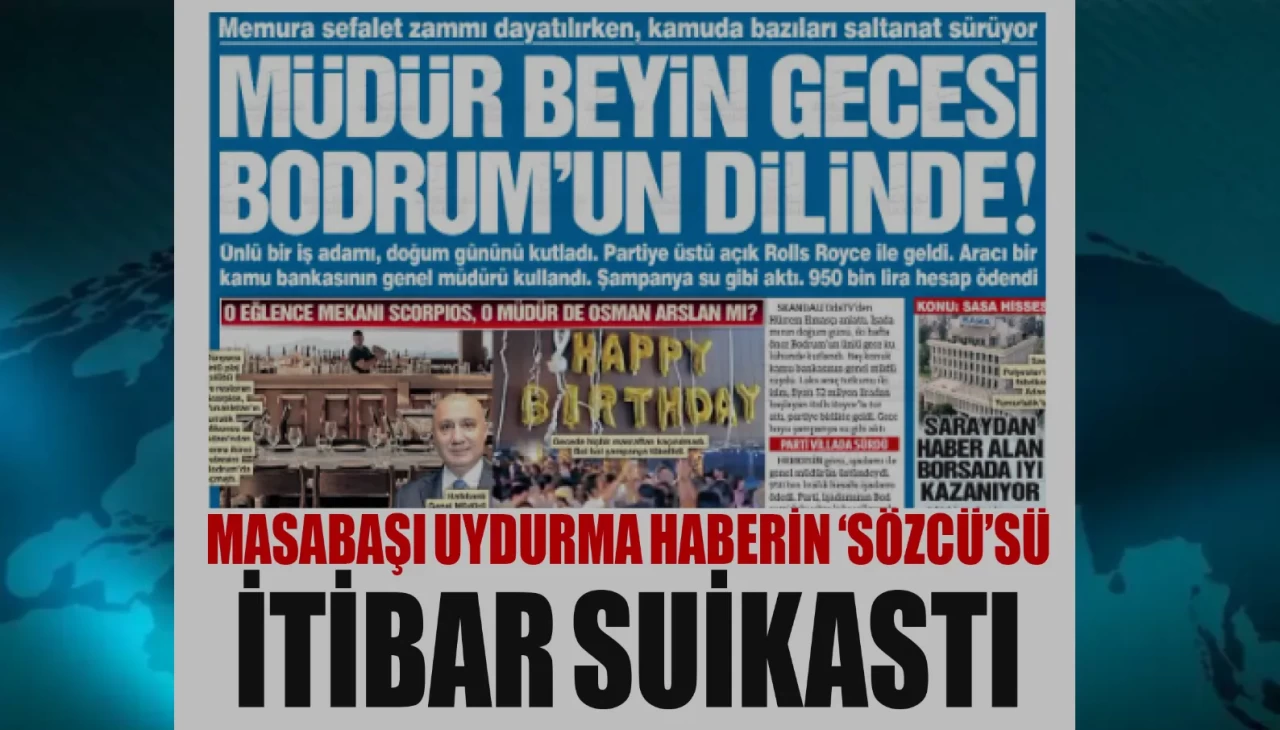 Sözcü gazetesinin manşetten verdiği Halkbank haberine jet yalanlama geldi