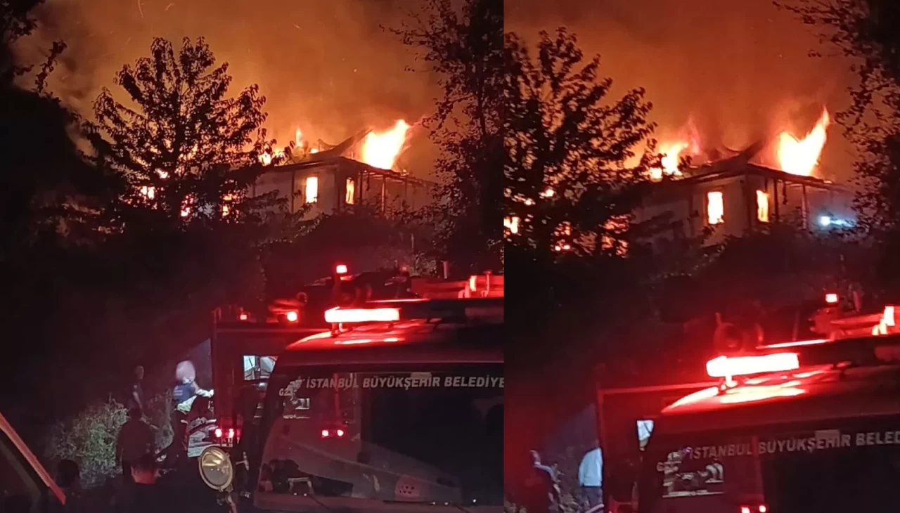 Şile'de alkollü şahıs kaldığı evi yaktı