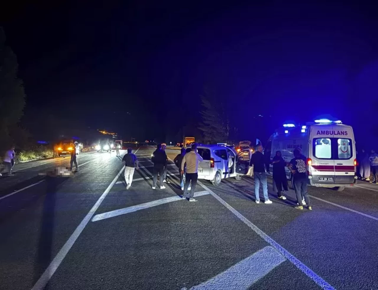 Bingöl'de ata çarpan hafif ticari araçtaki 1 kişi hayatını kaybetti