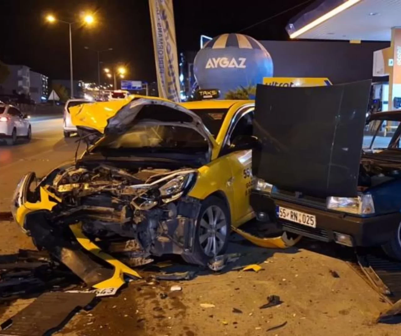 Samsun'da zincirleme trafik kazası: 3 yaralı