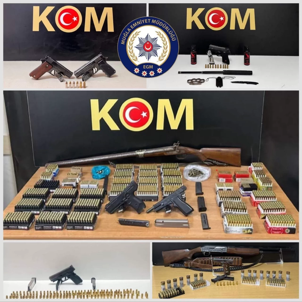 Muğla'da ruhsatsız silah bulunduran 12 kişi yakalandı