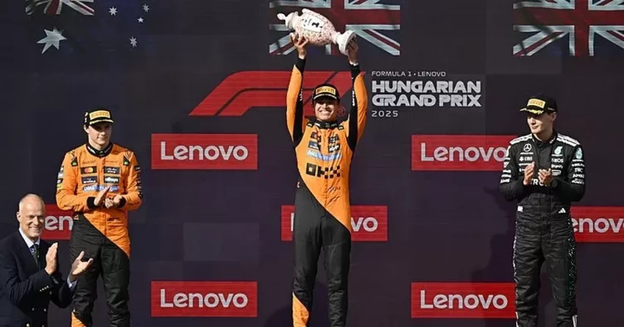 Lando Norris, Macaristan Grand Prix'sinde zafer elde etti