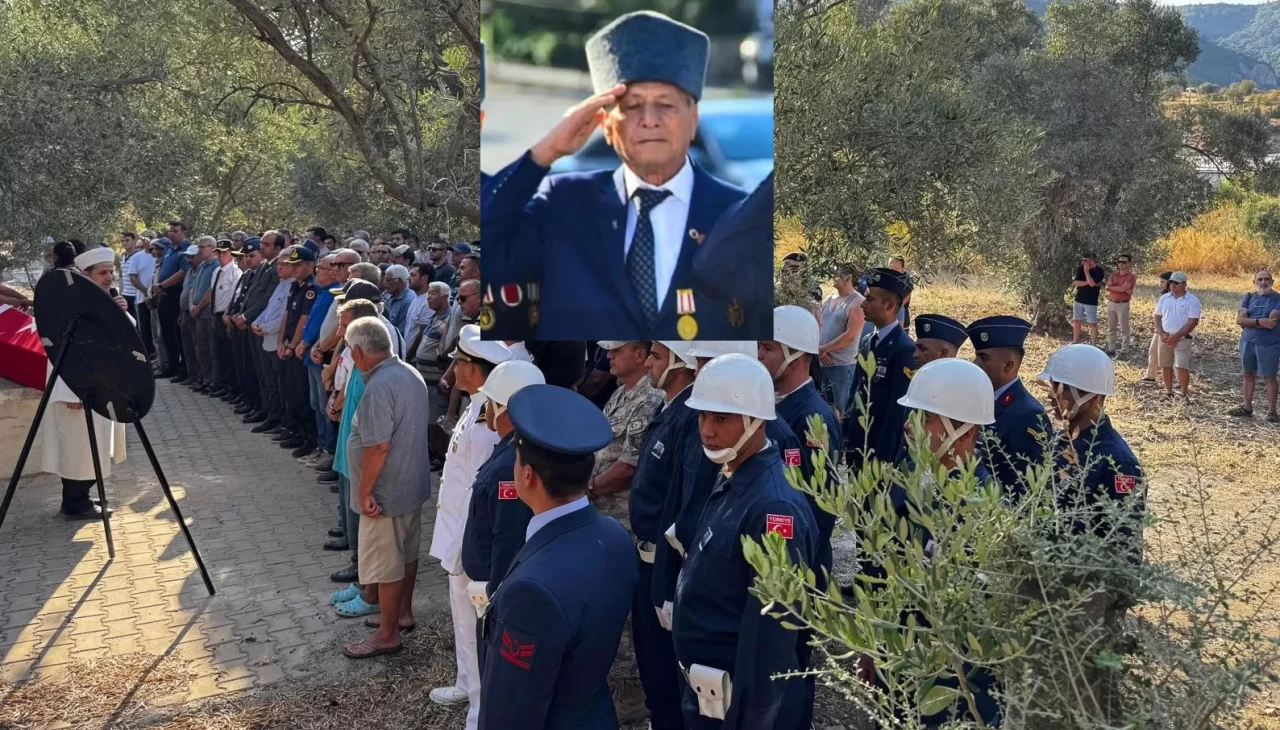 Kıbrıs Gazisi Datça'da toprağa verildi