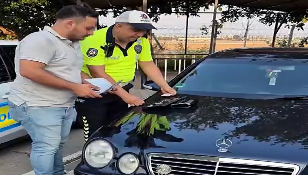 Düğün konvoyunda lastik yakan şahısa ceza şoku