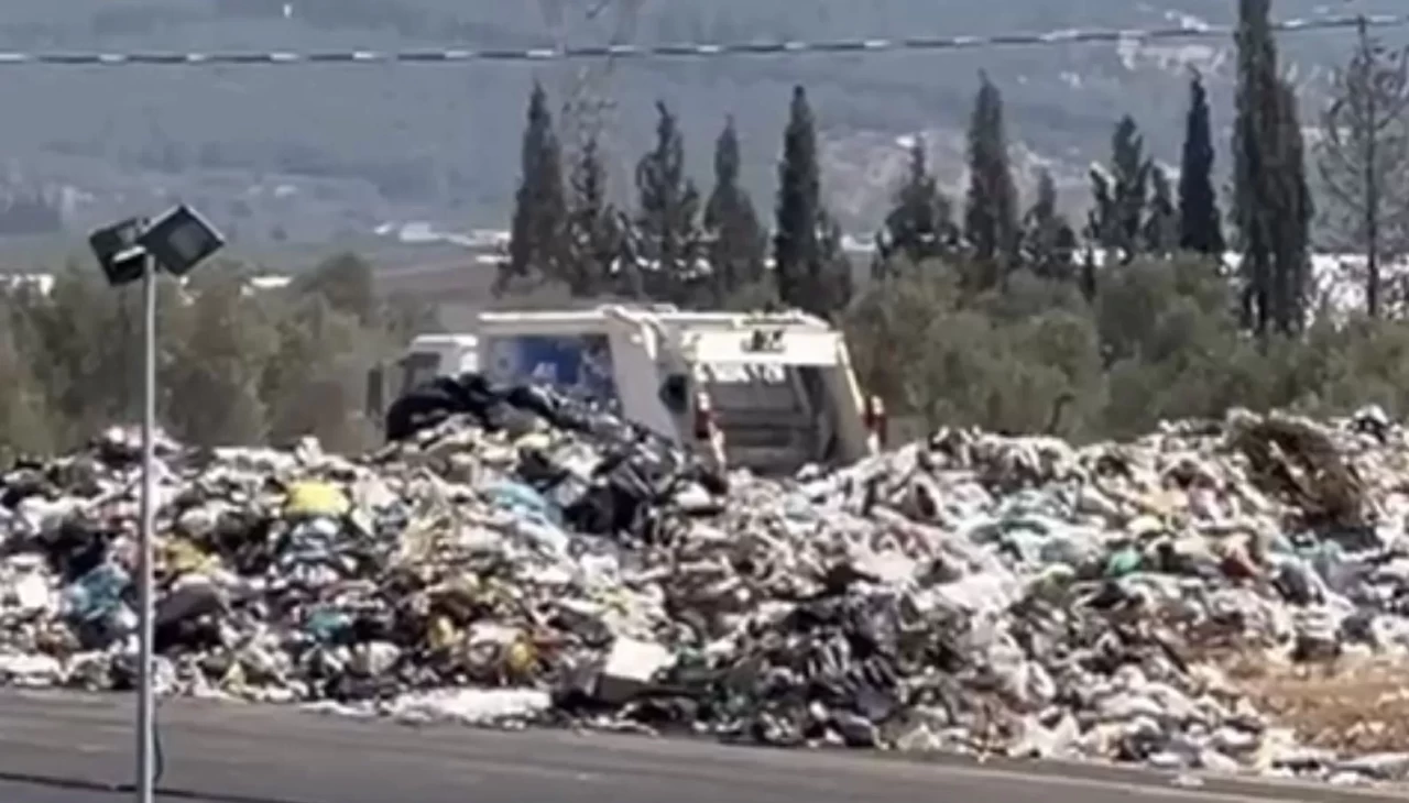 İzmir Kemalpaşa'da çöp dağları oluştu