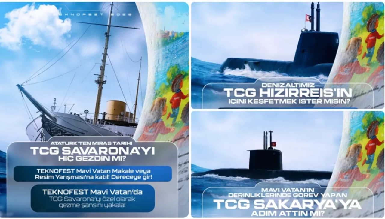 TEKNOFEST Mavi Vatan'da dereceye girenlere özel denizaltı gezisi fırsatı