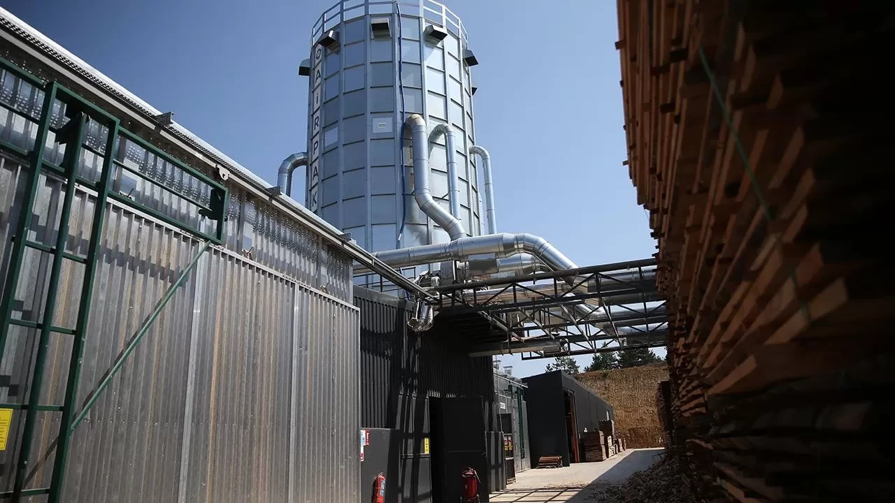 Fabrikanın talaşı enerji olarak geri dönüyor