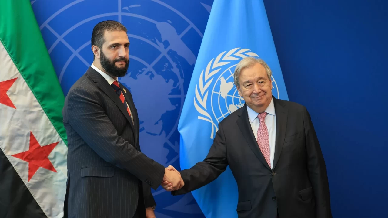 Suriye Cumhurbaşkanı Ahmed Şara ve Antonio Guterres'la tarihi buluşma