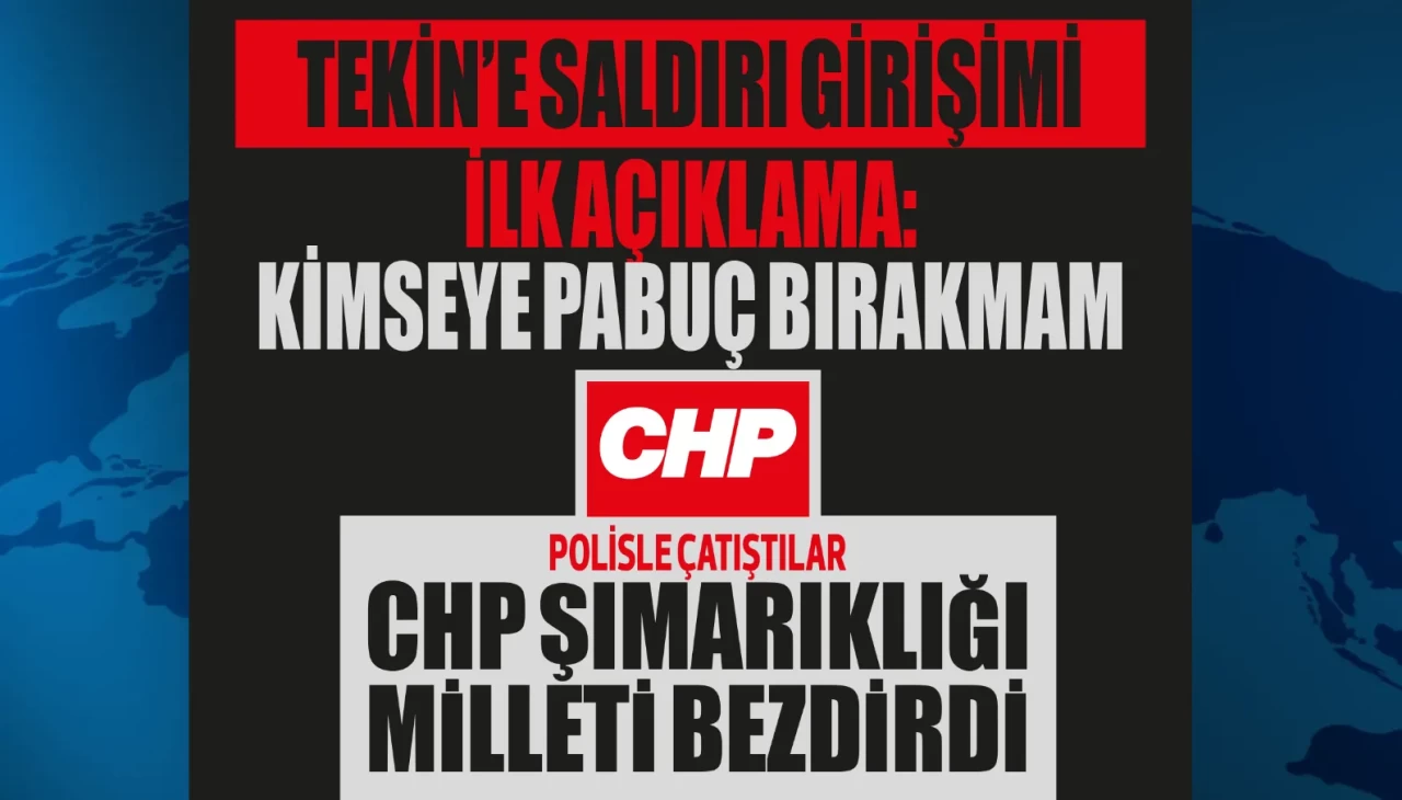 CHP'nin marjinal partilerden farkı kalmadı: Polisle çatıştılar, il binasına giden Gürsel Tekin'e saldırdılar!