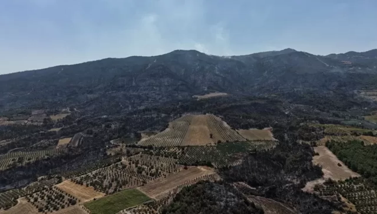 Denizli'de felaketin boyutu havadan görüntülendi