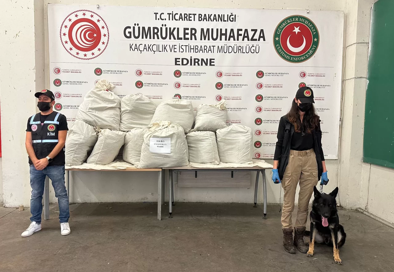 Kapıkule’de kaçakçılara darbe: 114 kilo uyuşturucu bulundu